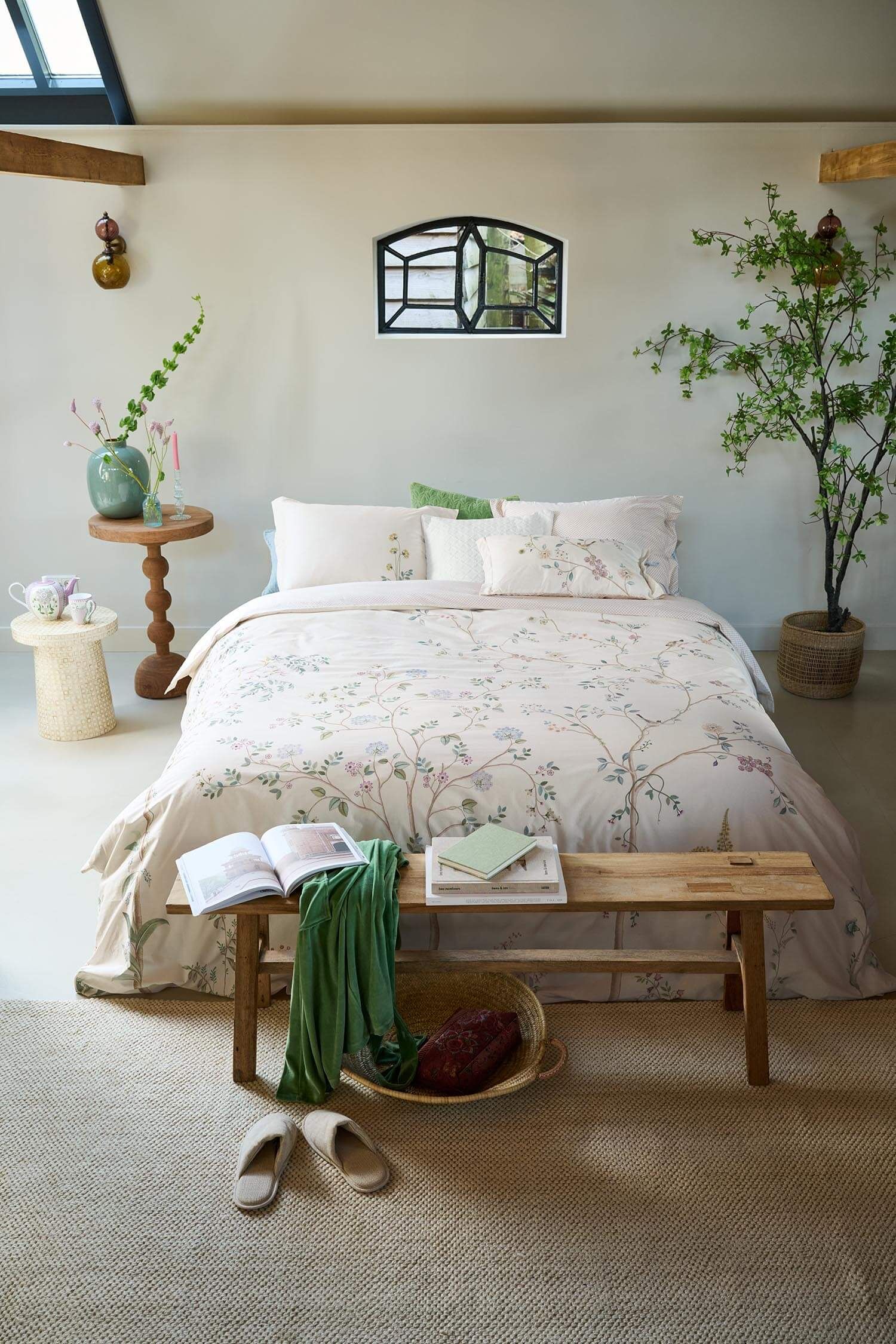 Duvet Cover Set Desi Garden Off-white