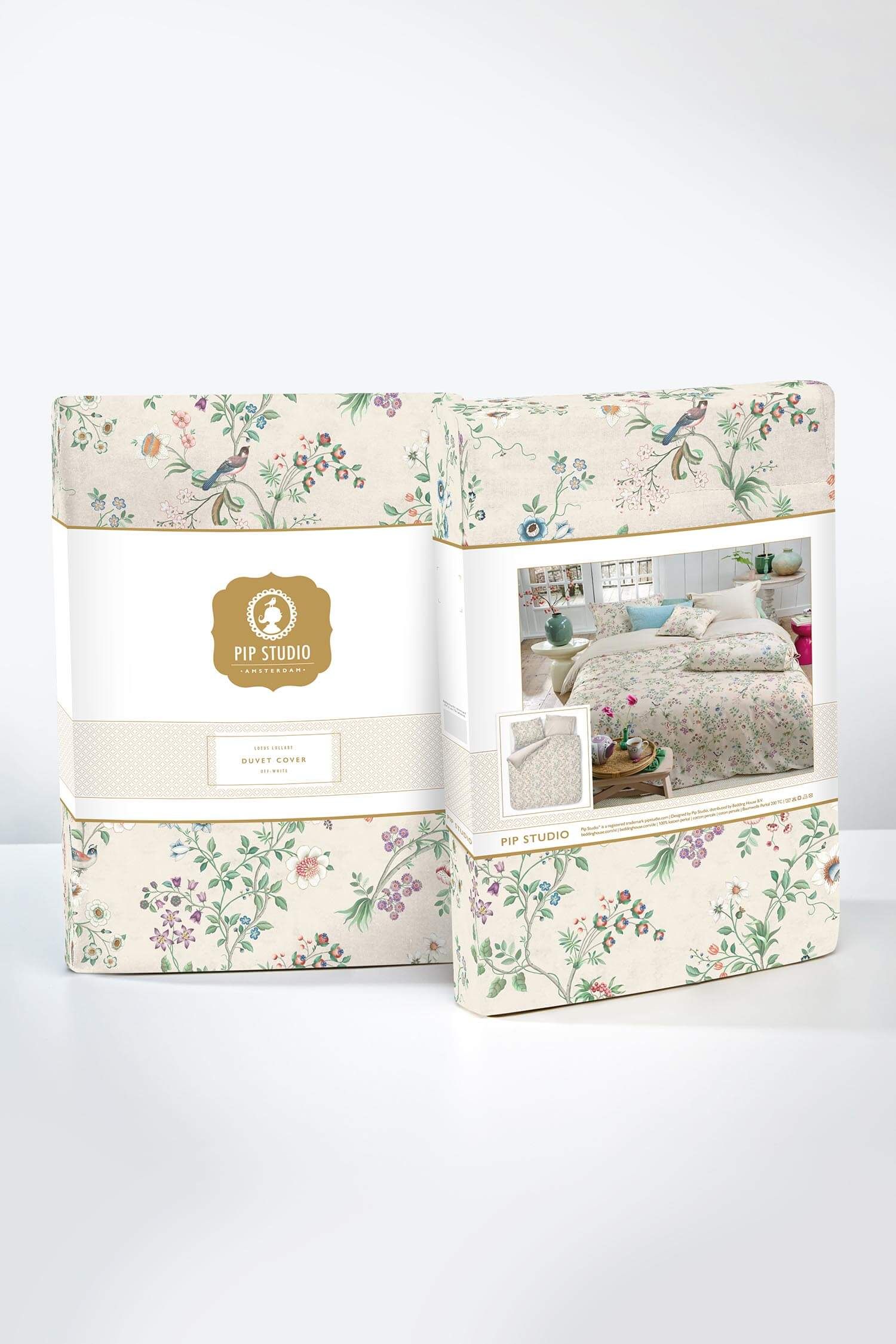 Duvet Cover Set Lotus Lullaby Off-white
