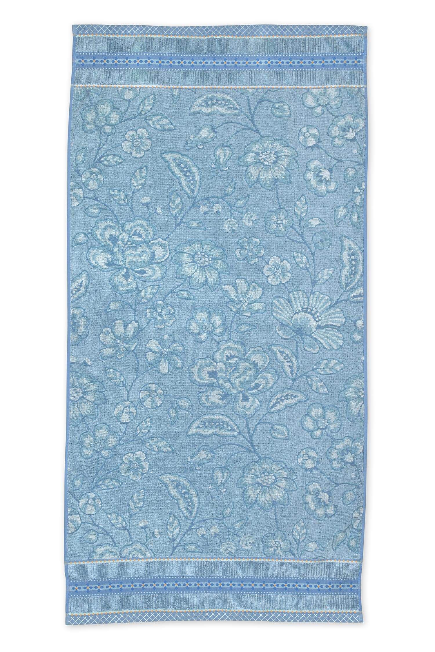 Large Bath Towel Jasmin Jacquard Light Blue 70x140cm