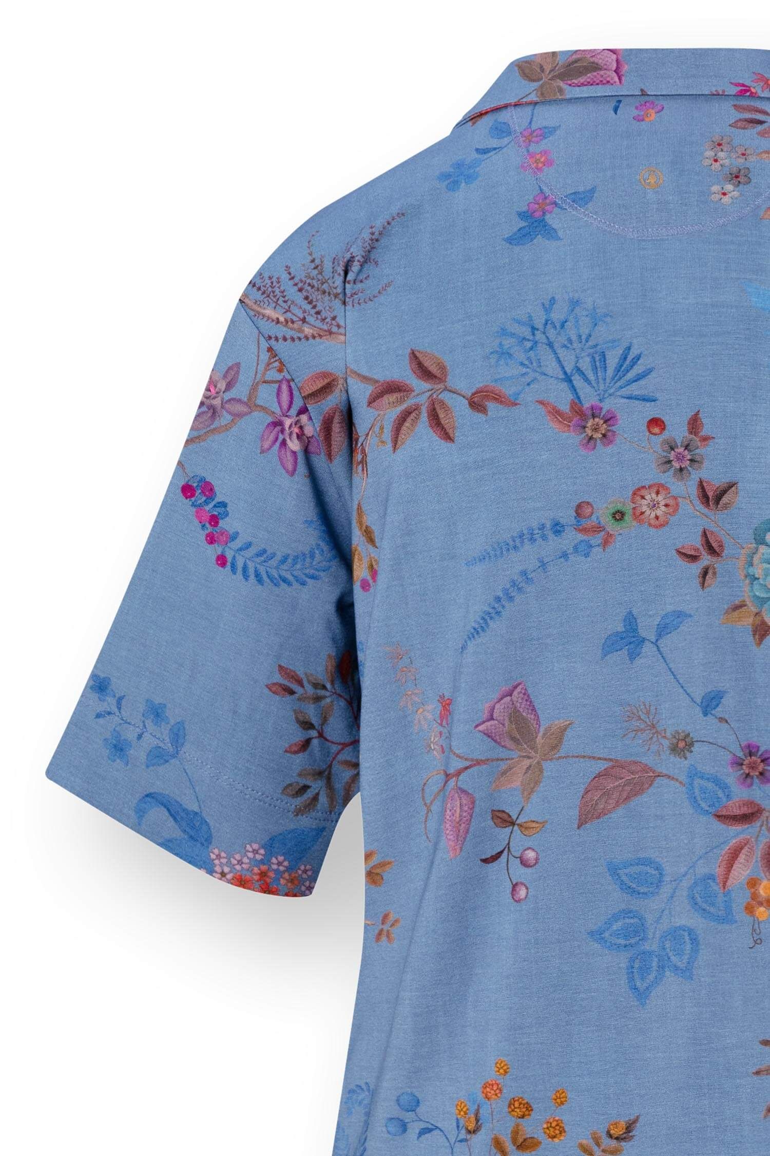 Flora Short Sleeve Top Bodhi Flower Blue