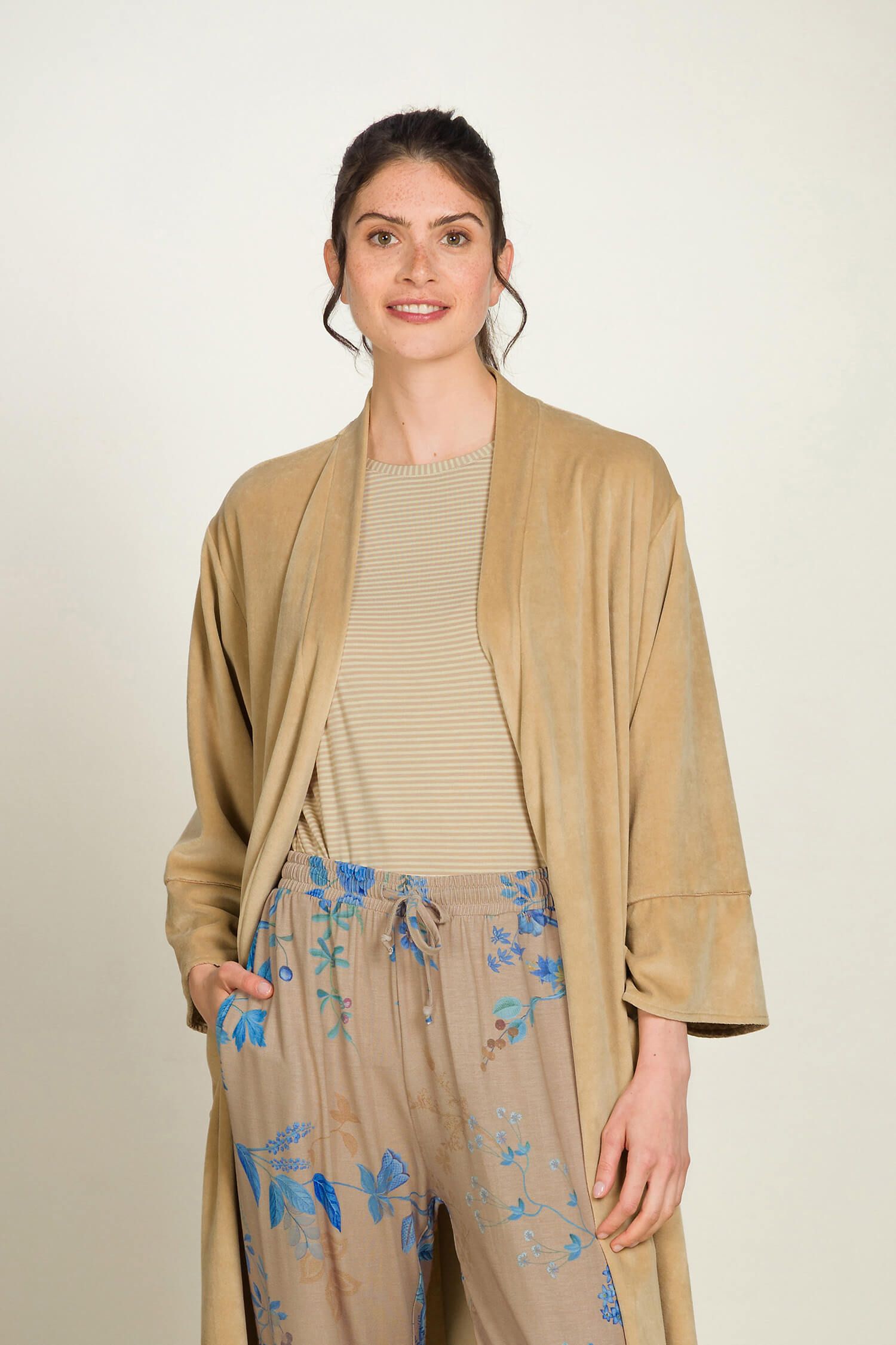 Tatum Short Sleeve Top Little Sumo Stripe Sand
