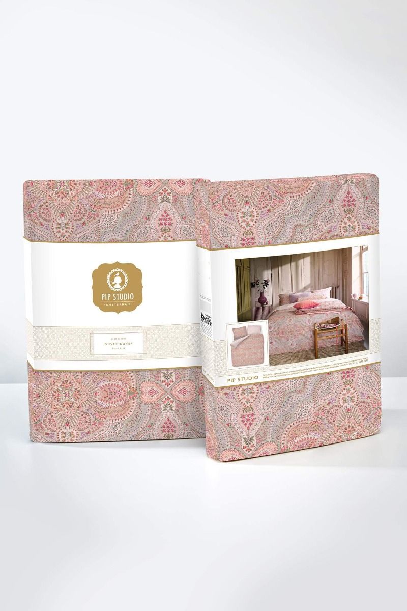 Duvet Cover Set Moon Flower Light Pink