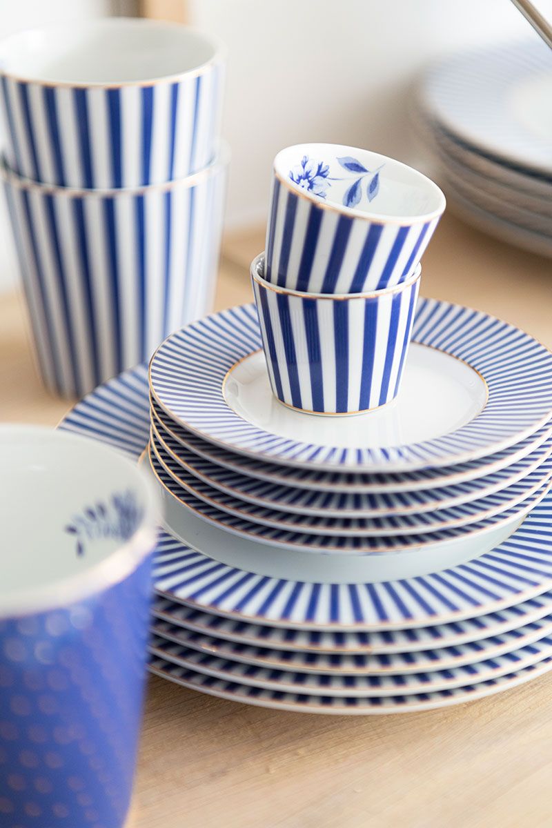 Plate Royal Stripes Blue 17cm