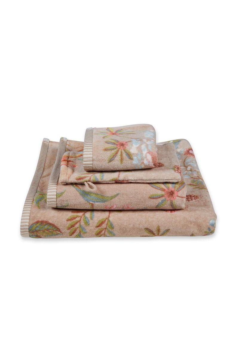 Bath Towel Secret Garden Khaki 55x100cm