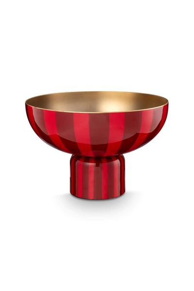 High Tray Metal Stripes Dark Red