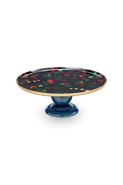 Tray Metal Sphere Berry Blues Blue 24cm