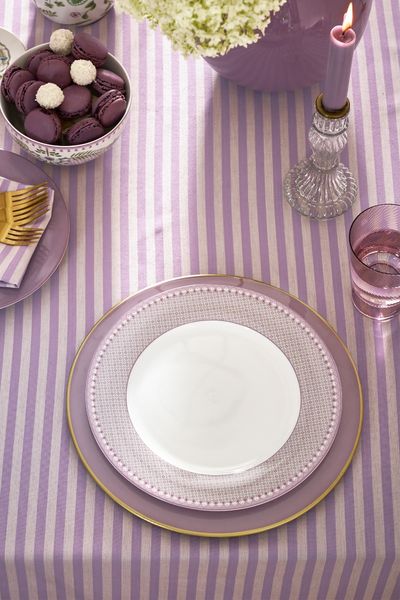 Plate Lily&Lotus Tiles Lilac 26.5cm