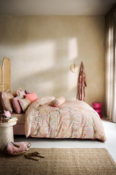 Duvet Cover Set Jabali Flower Coral