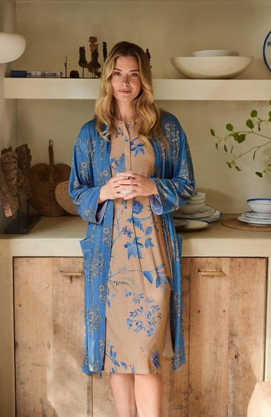 Dalia Short Sleeve Nightdress Marigold Blue