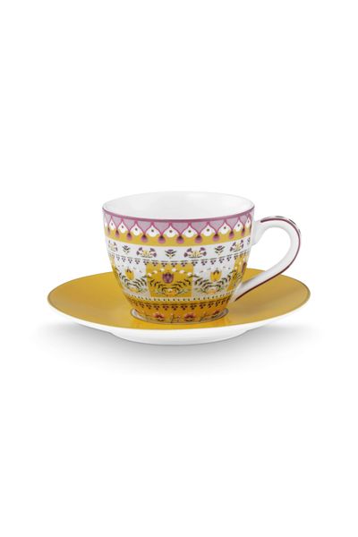 Espresso Cup and Saucer Lily&Lotus Moon Delight Yellow 120ml