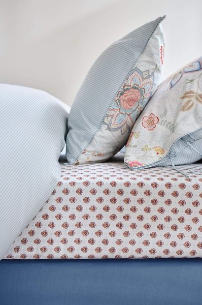 Fitted sheet Jaipur Flower Light Blue