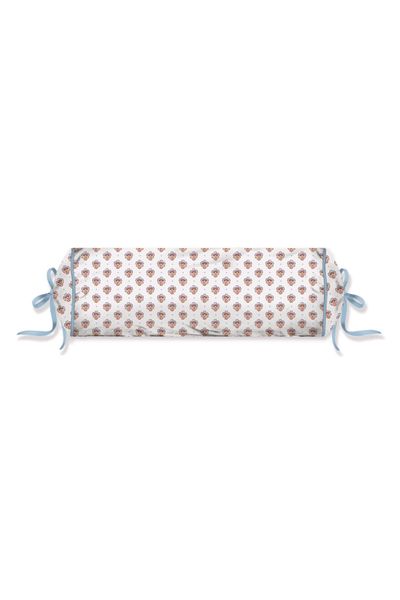 Roll Cushion Jaipur Flower Light Blue