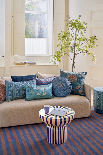 Cushion Rosa Rani Blue