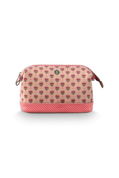 Cosmetic Purse Cooper Large Jaipur Flower Pink