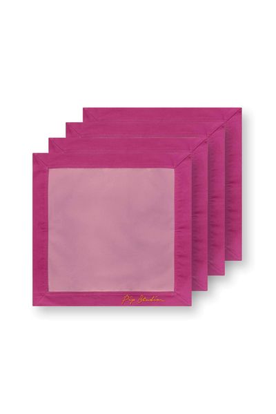 Set/4 Napkins Pip's Deerest Darling Pink