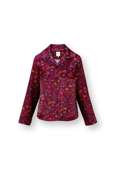 Faye Long Sleeve Top Flora Bangalore Dark Pink