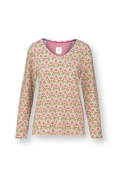 Trice Long Sleeve Top Bela Off White