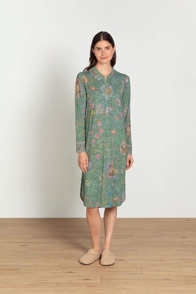 Diogo Long Sleeve Nightdress Mumbai Morning Green