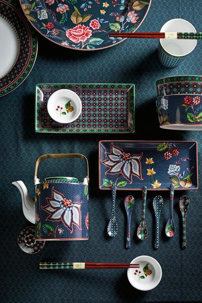 Giftset Teaspoons Oriental Berry Blues Blue 13cm
