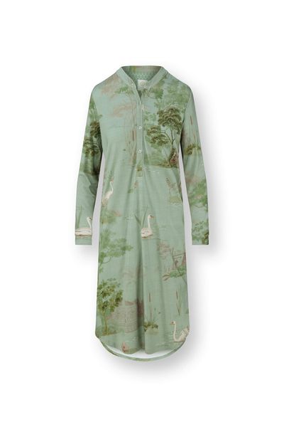 Diogo Long Sleeve Nightdress Darjeeling Days Green