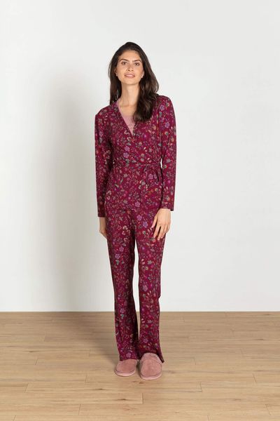 Teagan Vest Long Sleeve Flora Bangalore Dark Pink