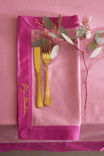 Set/4 Napkins Pip's Deerest Darling Pink