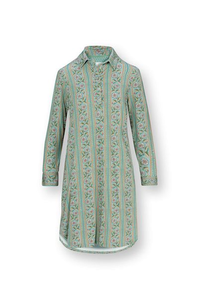 Daaltje Long Sleeve Nightdress Rosa Rani Blue