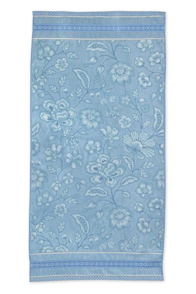 Large Bath Towel Jasmin Jacquard Light Blue 70x140cm