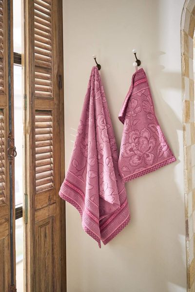 Guesttowel Set/3 Jasmin Jacquard Light Pink 30x50cm