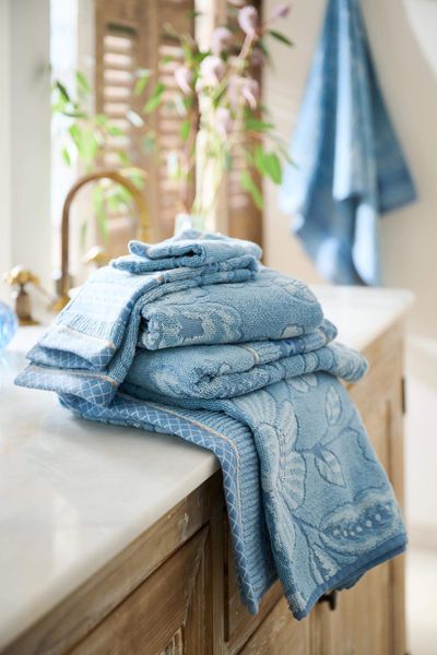 Bath Towel Jasmin Jacquard Light Blue 55x100cm