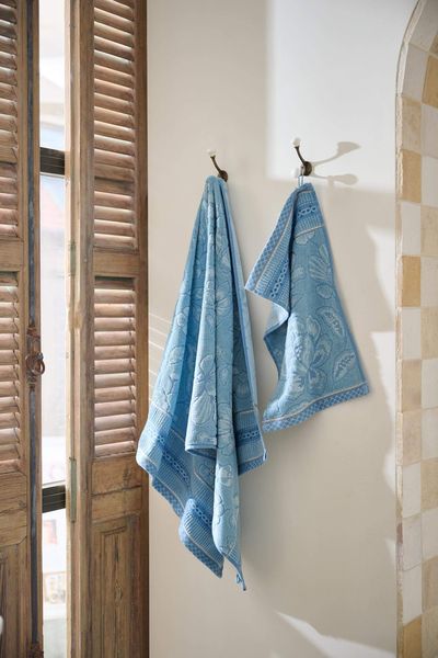 Guesttowel Set/3 Jasmin Jacquard Light Blue 30x50cm