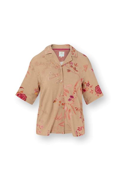 Flora Short Sleeve Top Marigold Pink