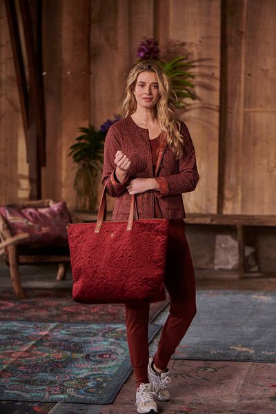 Tote Bag Tilda Velvet Quiltey Days Red