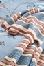 Throw Bonsoir Combistripe Blue