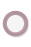 Plate Flower Festival Scallop Red-Light Blue 26.5cm