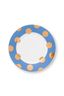 Set/2 Plates Dot Delight Light Blue/Gold 21cm
