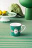 Mug Small Love Birds Medallion Emerald