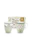 Set/2 Mugs Large Lily&Lotus Light Green