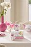 Set/2 Mugs Large Jolie Dots Gold Pink