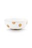 Set/2 Bowls Dot Delight White/Gold 20cm