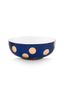 Set/2 Bowls Dot Delight Navy/Gold 20cm