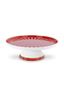 Mini Cake Tray o/f Love Birds Stripes Red-Pink 24cm