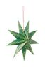 Christmas Star Paper Overall Print Dark Green 60cm