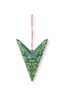 Christmas Star Paper Overall Print Dark Green 60cm