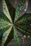 Christmas Star Paper Overall Print Dark Green 110cm