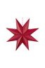 Christmas Star Paper Stripes Dark Red 60cm