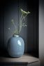 Metal Vase Blue 32cm