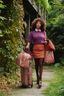 Tote Bag Tilda Large Jabali Red