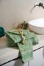 Guesttowel Set/3 Jasmin Jacquard Green 30x50cm