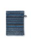 Washcloth Set/3 Geometric Print Dark Blue 16x22cm